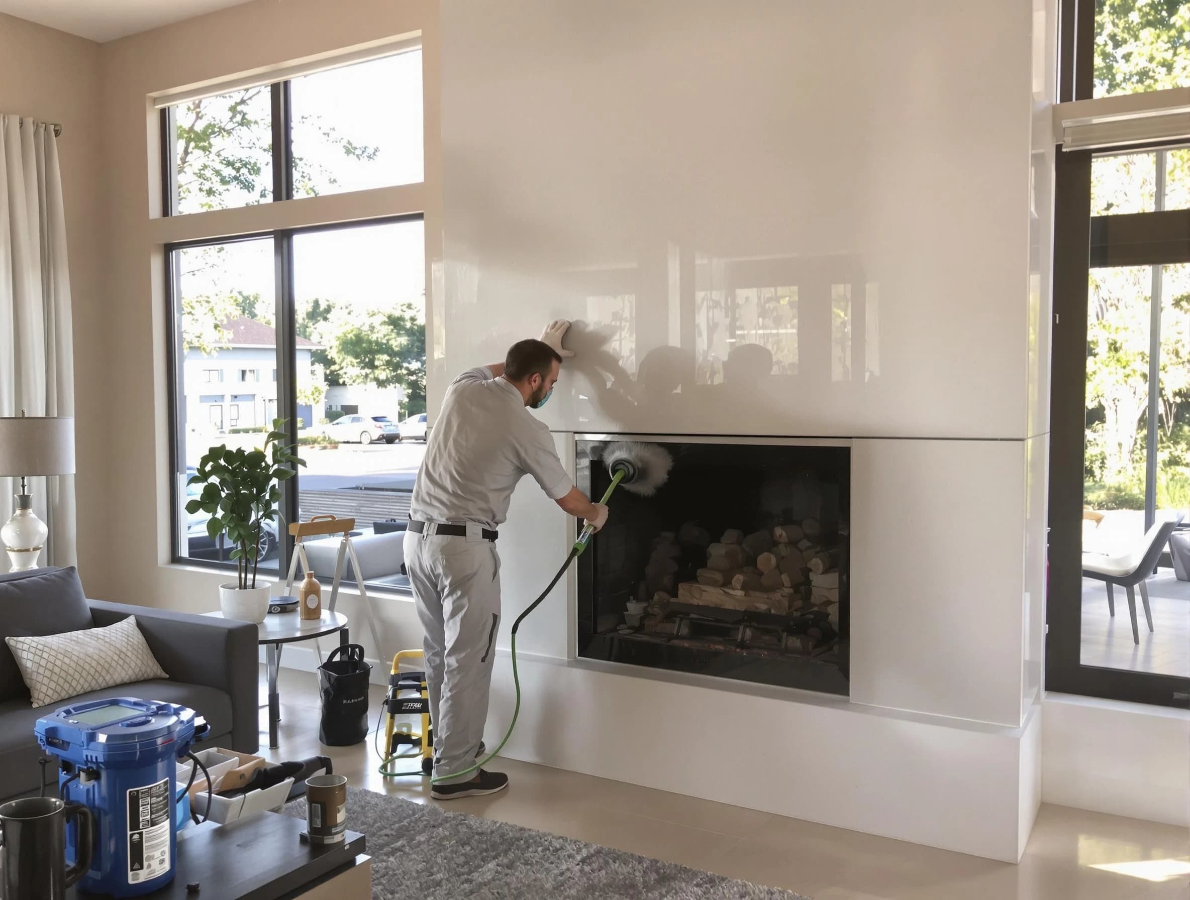 North Versailles Chimney Sweep performing thorough soot removal in North Versailles, PA