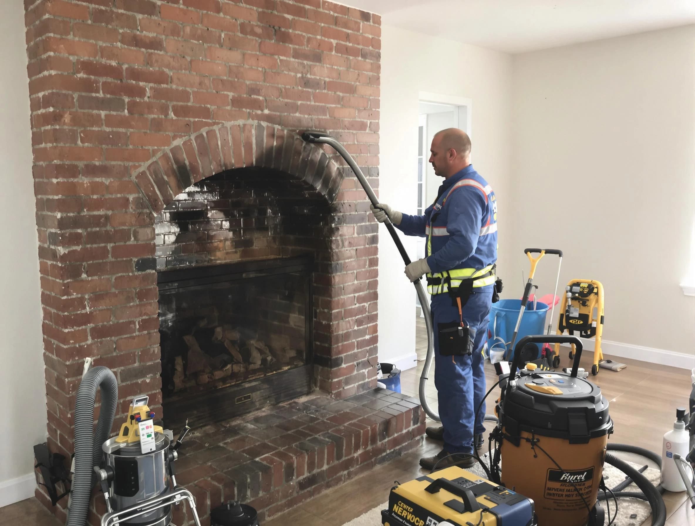 North Versailles Chimney Sweep expert performing detailed chimney sweep in North Versailles, PA