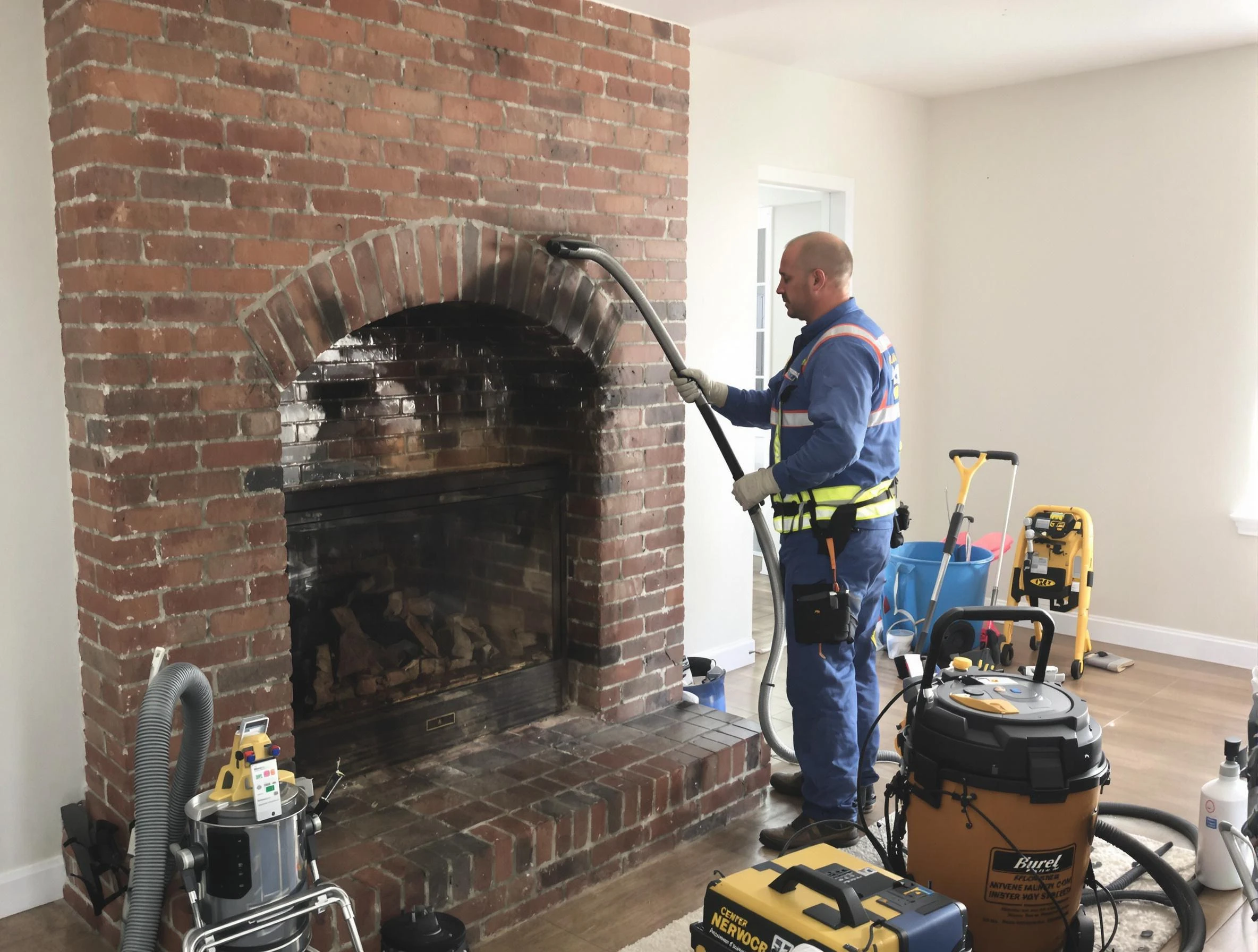 North Versailles Chimney Sweep expert performing detailed chimney sweep in North Versailles, PA